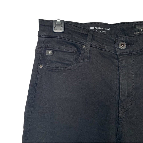 Adriano Goldschmied Womens 28R Black Jeans The Farrah Skinny High Rise - Picture 4 of 11